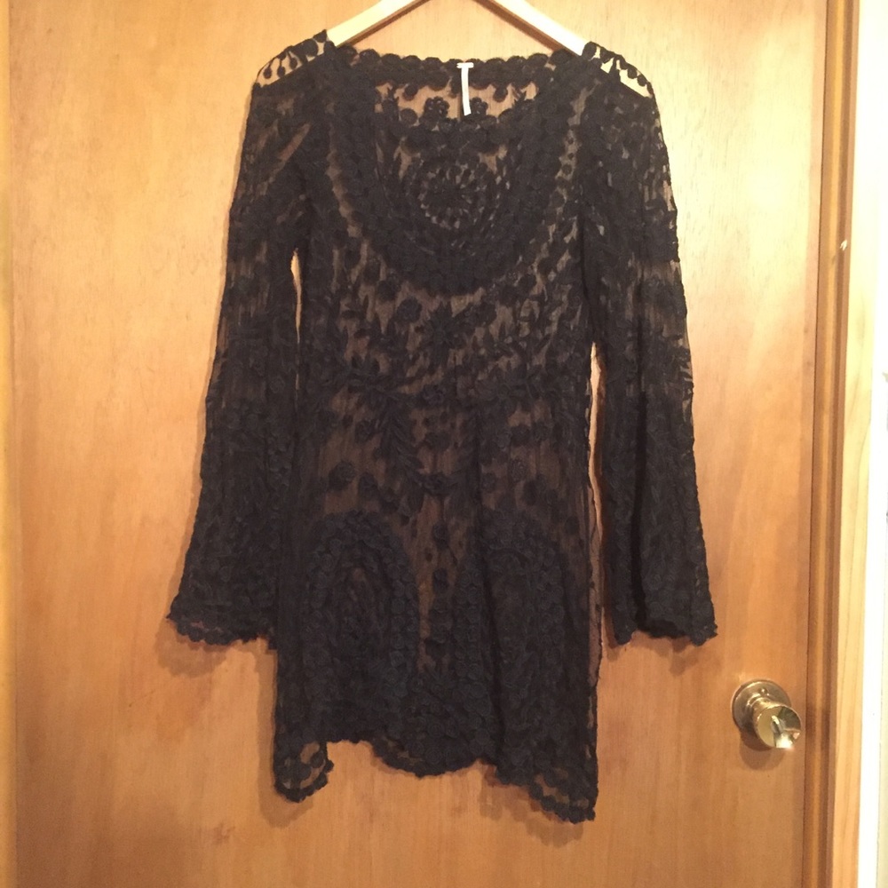Free People All Over Lace Tunic