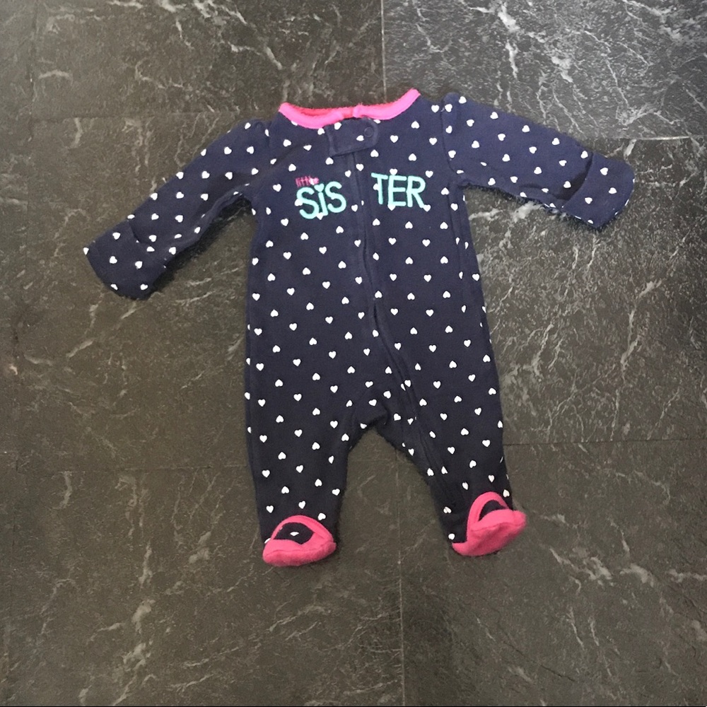 🦄Footies pajamas "little sister" 👯👯