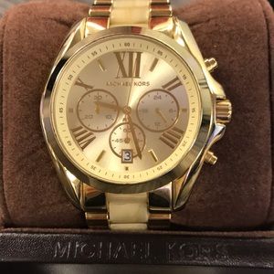 **SALE** Michael Kors Gold Blair Ceramic Watch
