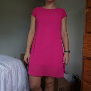 Hot pink dress