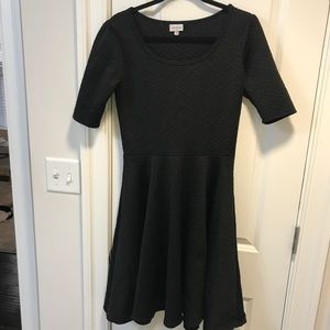 Lularoe Black Quilted Nicole Dress