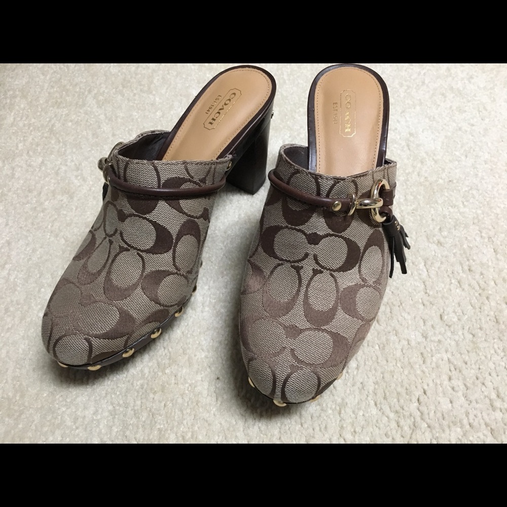 Coach mules/clogs