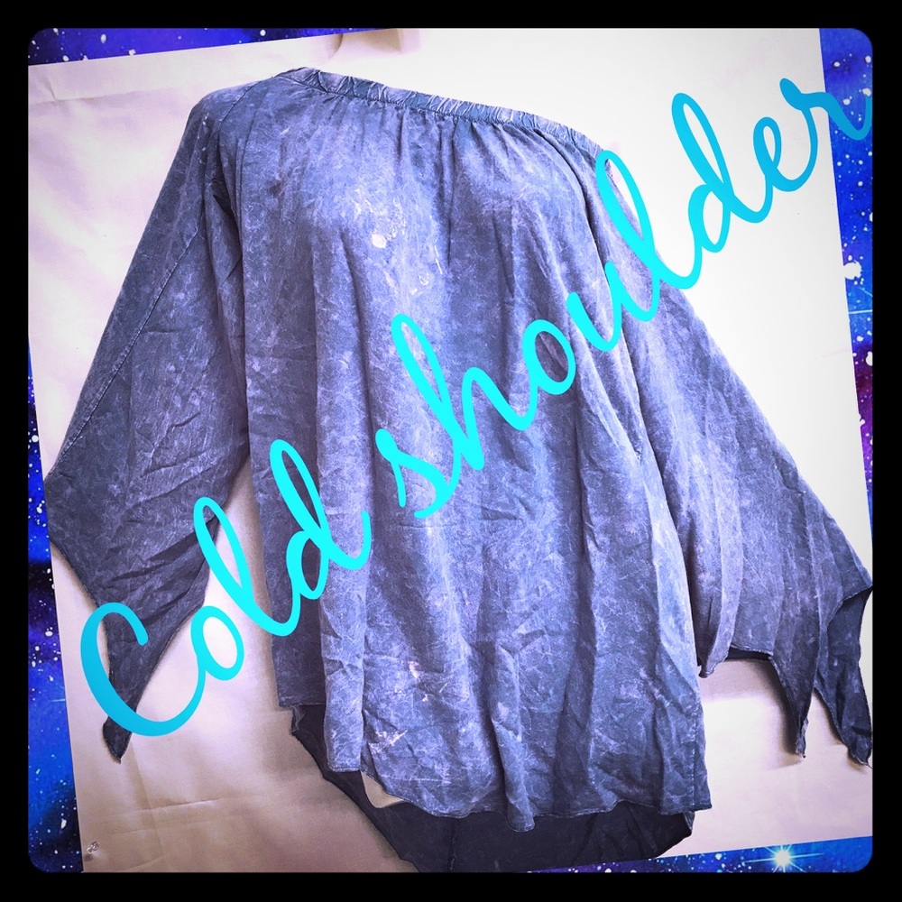 Denim / Fringe Cut Top