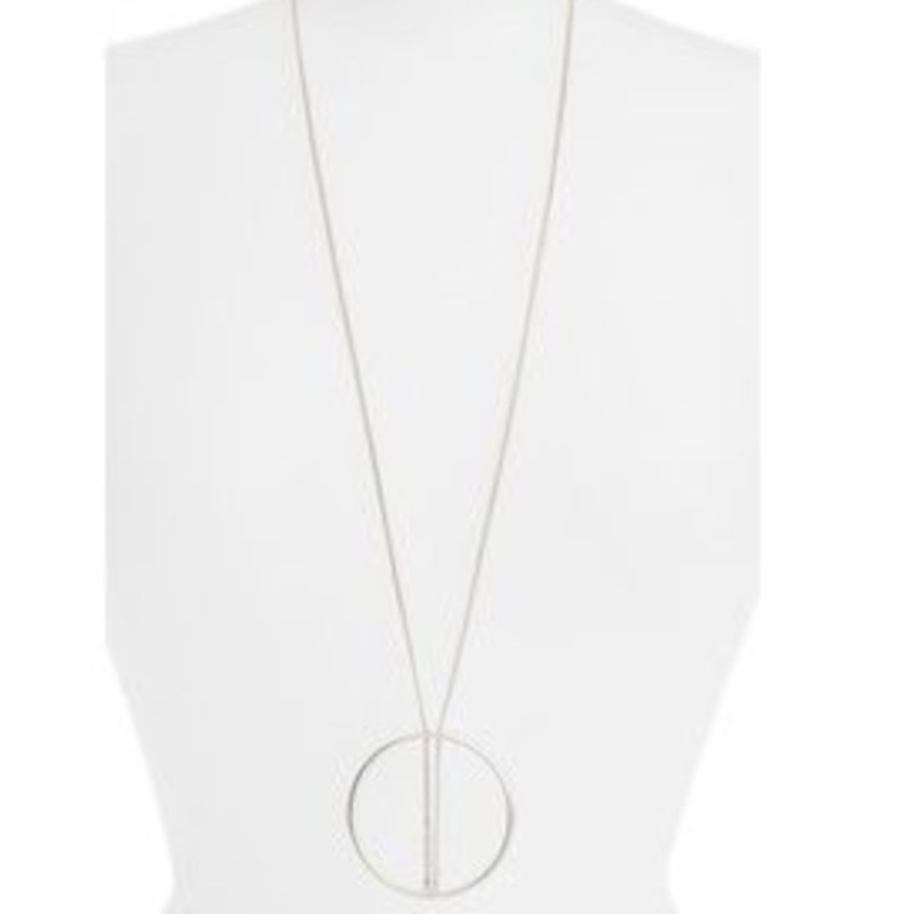 Jenny Bird Halo Pendant - silver