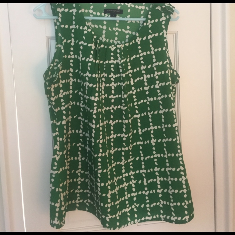 Banana republic sleeveless blouse.