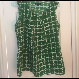 Banana republic sleeveless blouse.