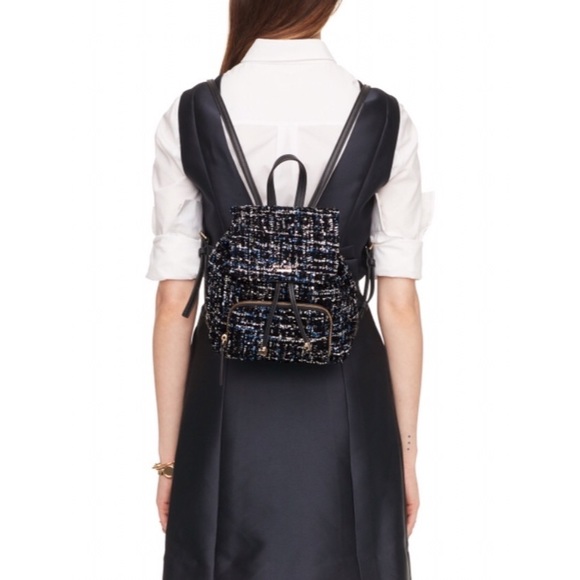 Kate spade top tweed backpack