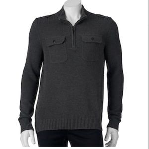 Apt. 9 Modern-Fit Mockneck Quarter-Zip Sweater