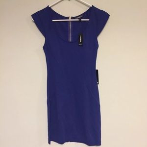 NWT Express Blue Sheath Dress Size 0