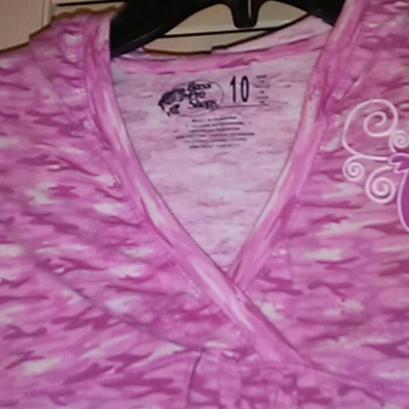 SIZE 10, BASS PRO SHOP GIRL HOODIE TOP - Picture 2 of 4