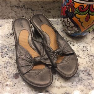 Born Brand Pewter Sandal