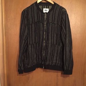 Old Navy Striped Bomer-esque Jacket