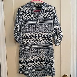 Comfy silk-like mini dress