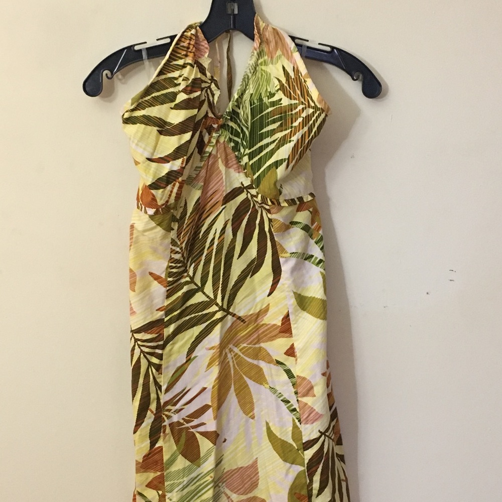 Tiki Palm Summer Halter Dress