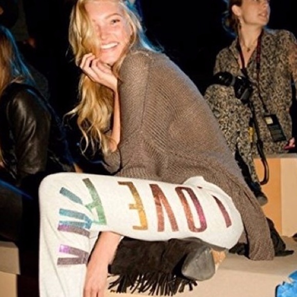 Victoria's Secret rainbow bling pants ***SOLD*** - Picture 2 of 8