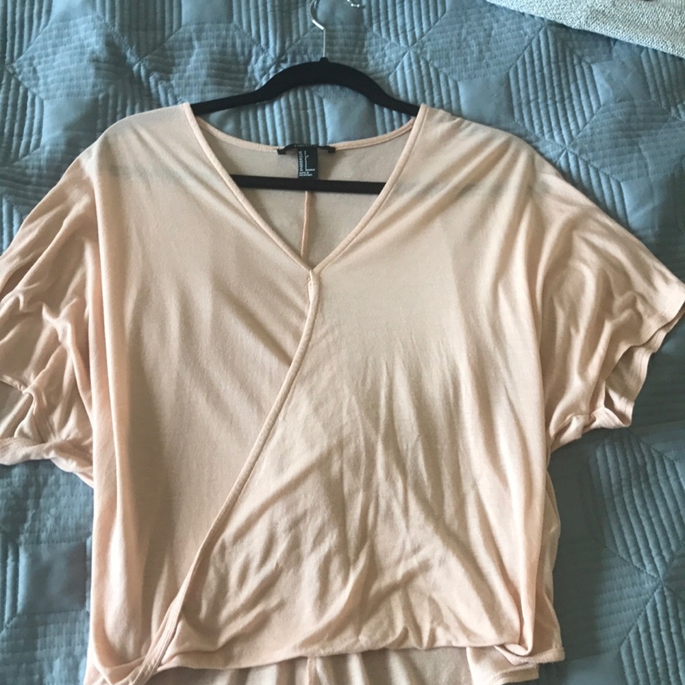 Pink surplus top