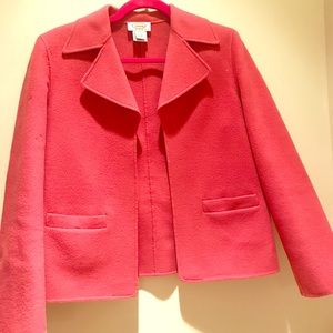 Talbots Women's size 6 pink blazer 100% wool