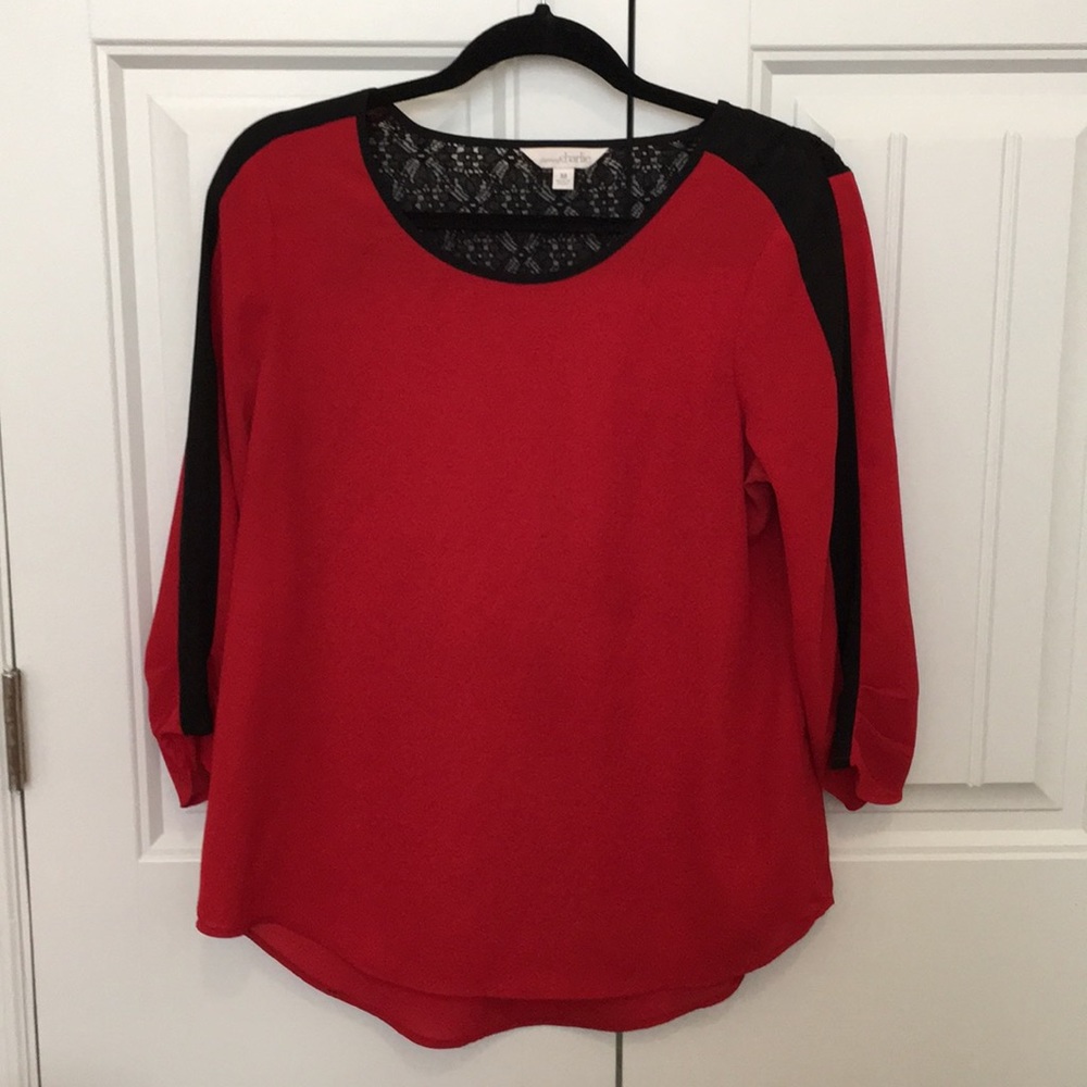 Red blouse
