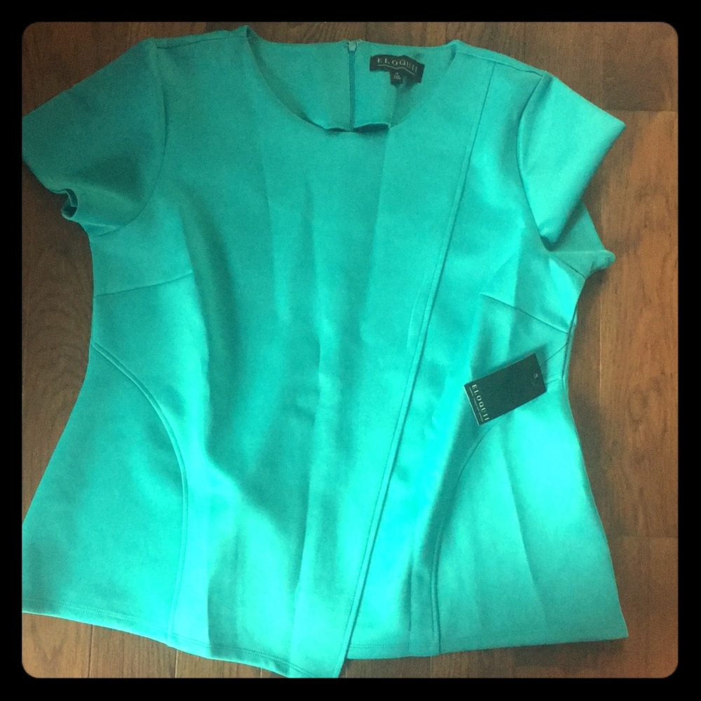 ELOQUII NWT Scuba knit top!