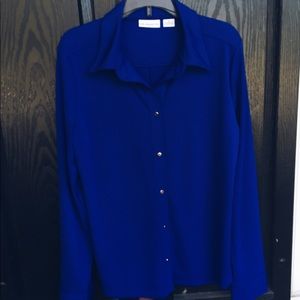 Royal Blue Button Up
