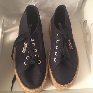 Superga Platform Espadrille Sneakers sz6 worn once
