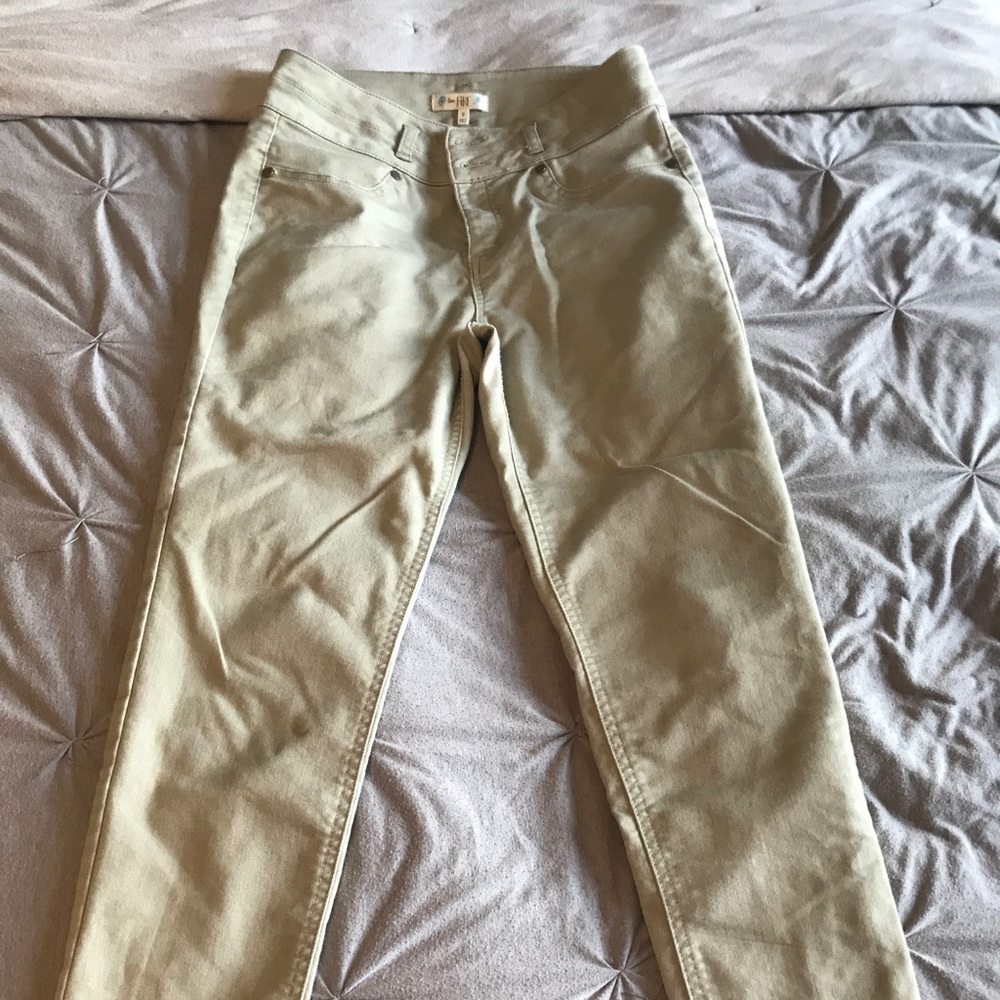 Tan high-waisted pant