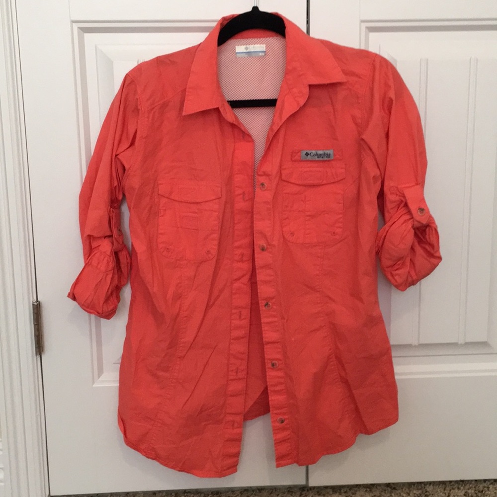 Columbia coral fishing shirt