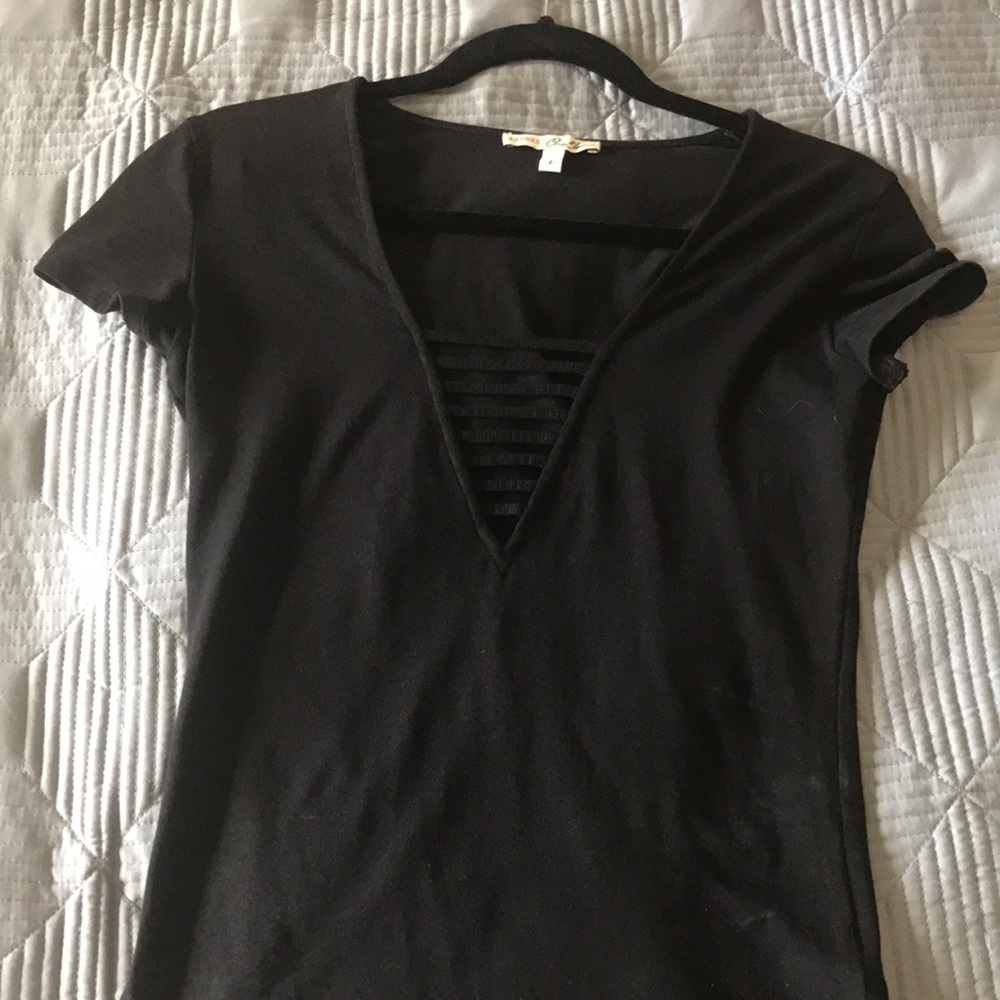 Tight fitting top from express with cut outs