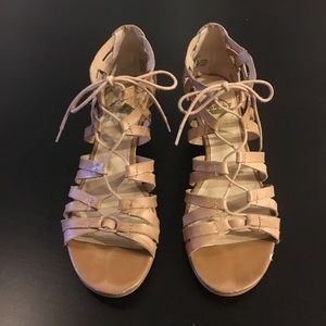 MOVING SALE laced Wedges