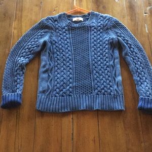Navy Michael Kors Cable Knit sweater