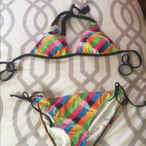 Adorable multi color Hurley Bikini