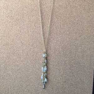 Double stranded bohemian necklace