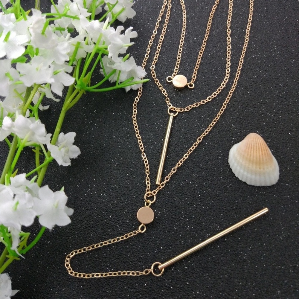 NEW⚡️ Gold Danity Multi Layered Choker - Picture 3 of 7