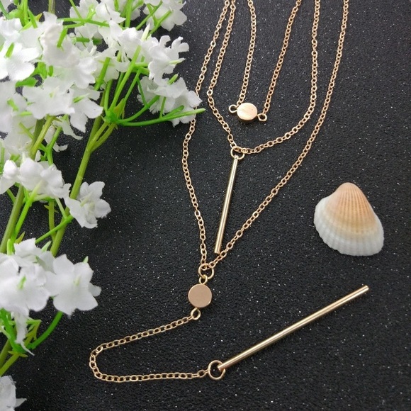 NEW⚡️ Gold Danity Multi Layered Choker - Picture 3 of 7