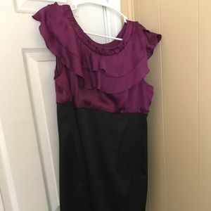 Purple and black Dressbarn, knee length