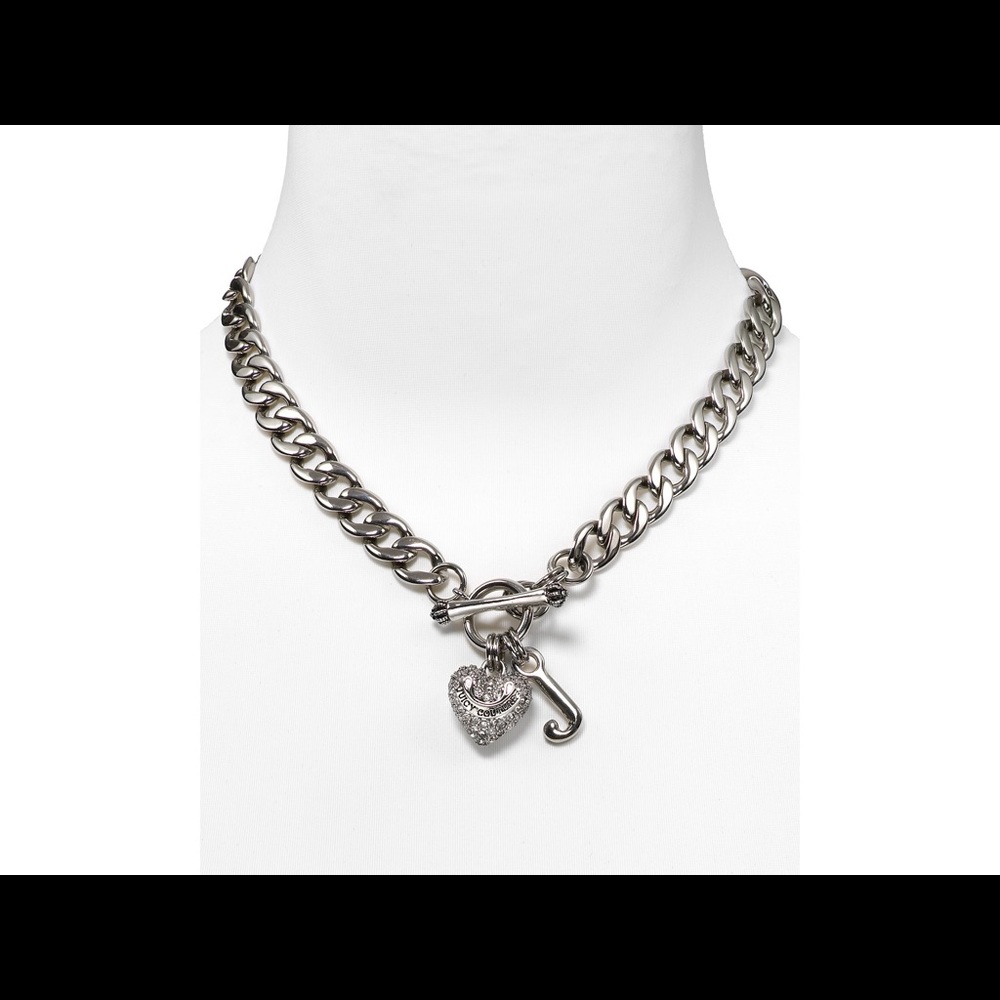Juicy Couture Pave Heart Necklace