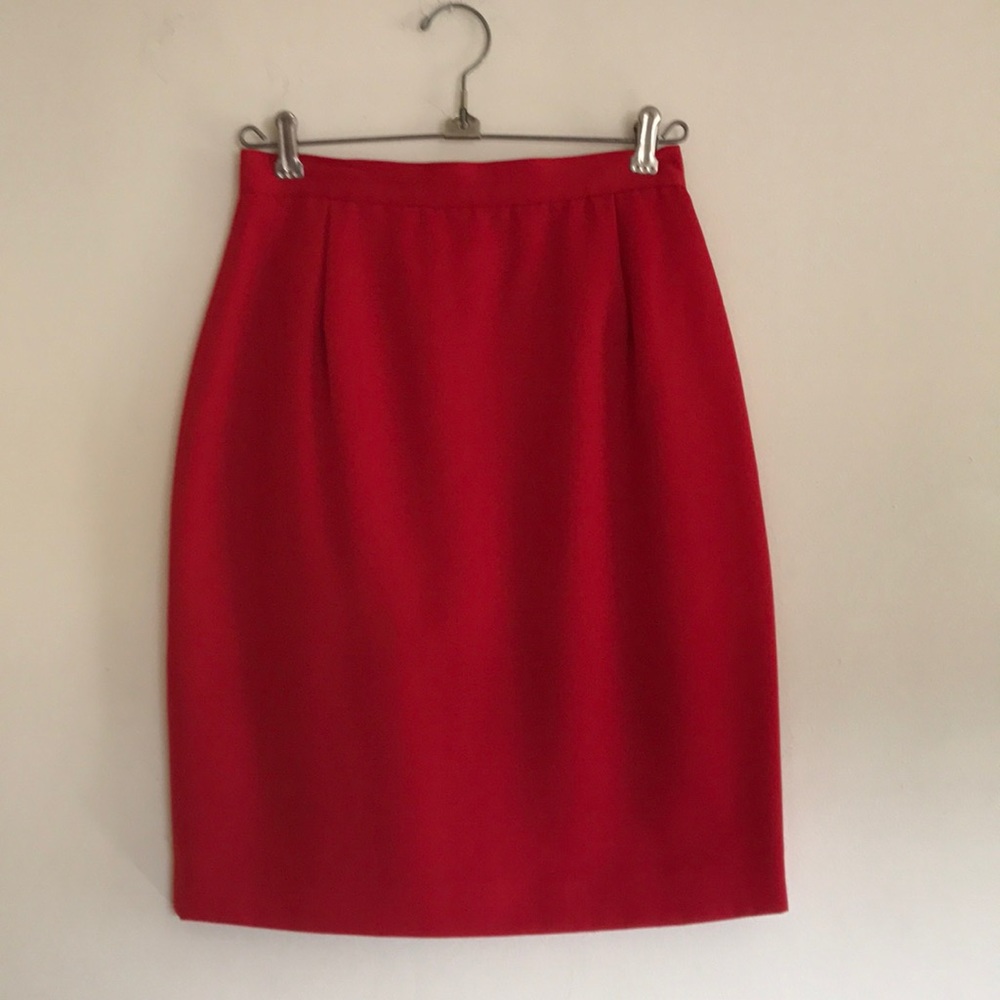 Vintage Compaigne Internationale Express Red Skirt