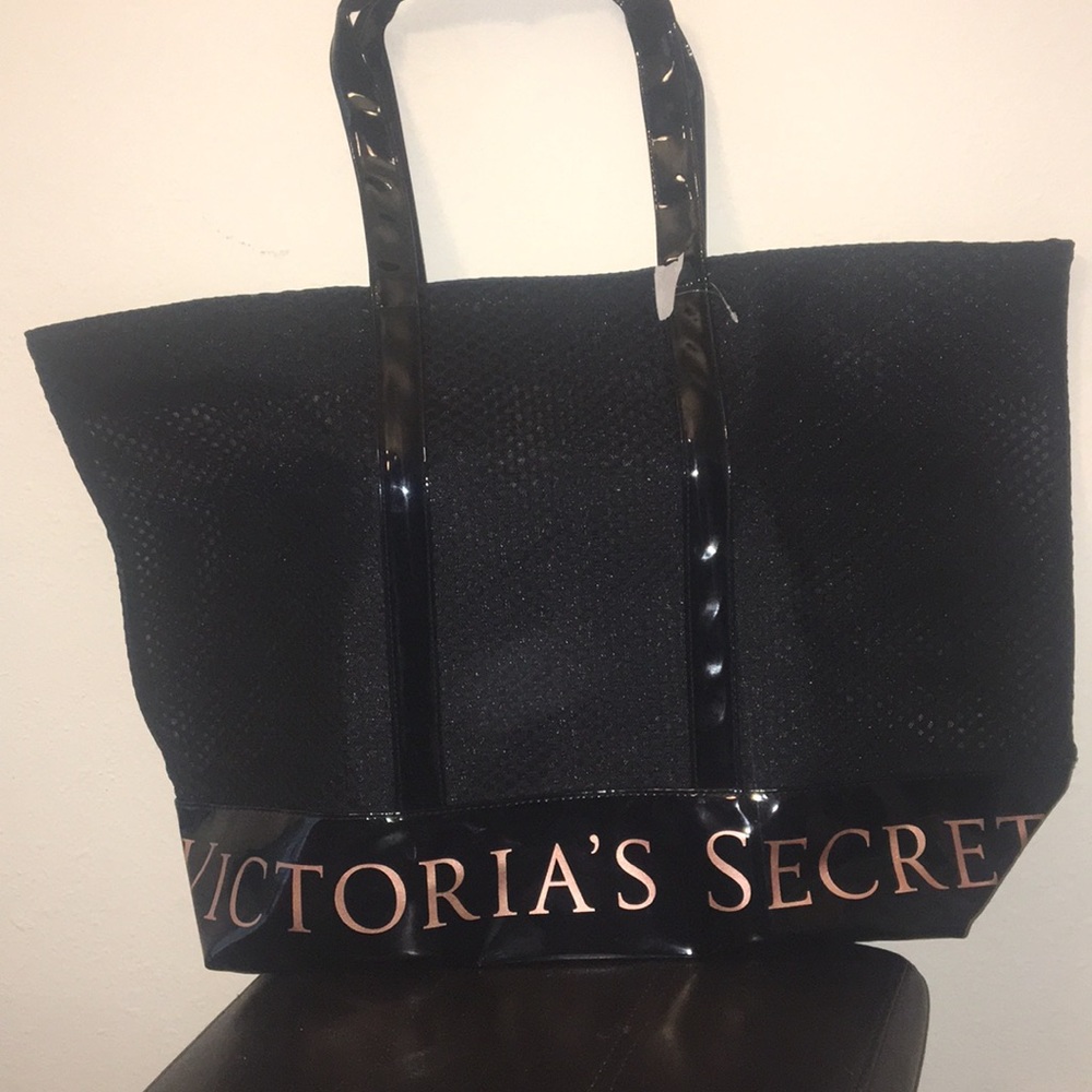 Large mesh Victoria's Secret bag