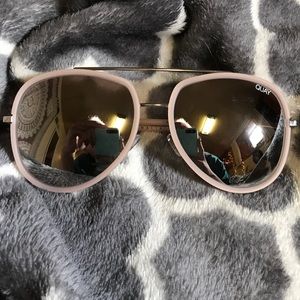 QUAY light pink sunglasses NORDSTROMS