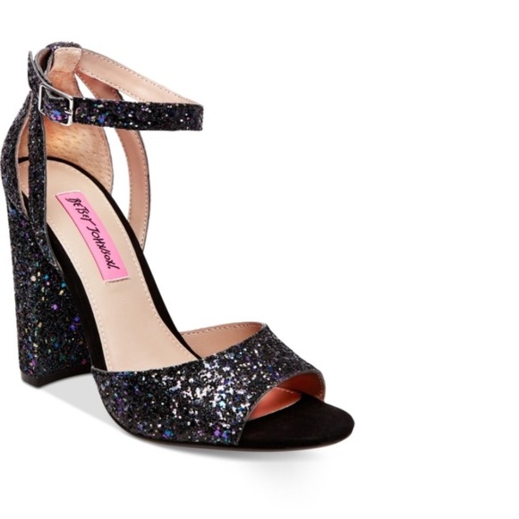 Betsey Johnson Shoes - (HOST PICK) Betsey Johnson Black Glitter Heel