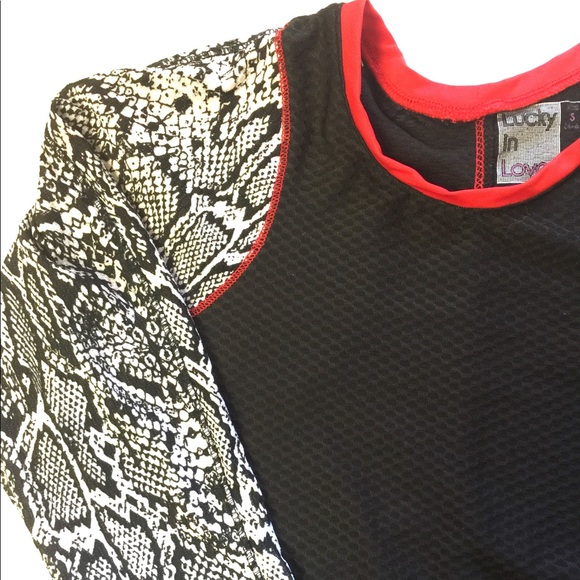 lucky in love long sleeve tops
