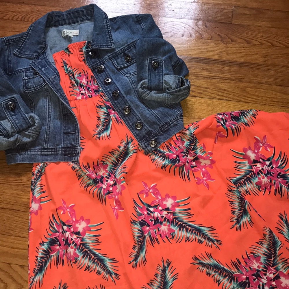 Denim Jacket & Maxi Bundle