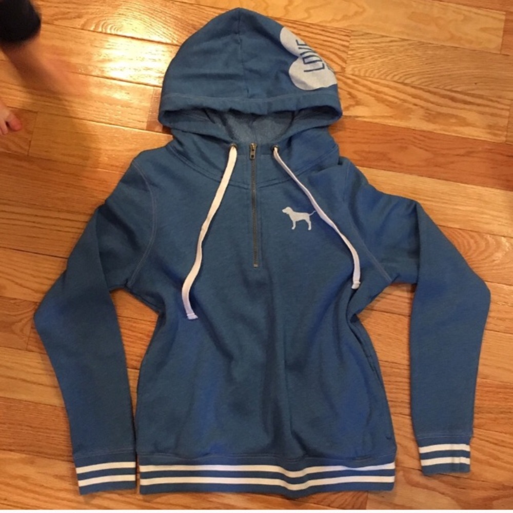 Victoria's Secret hooded half zip