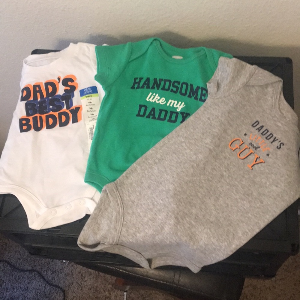 3 baby boy onsies