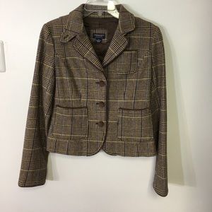 American Eagle Tweed blazer with elbow patches