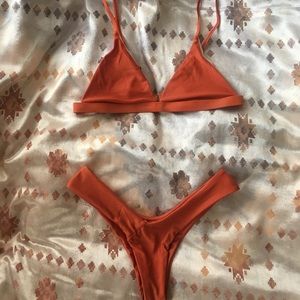 High-cut Orange Bikini