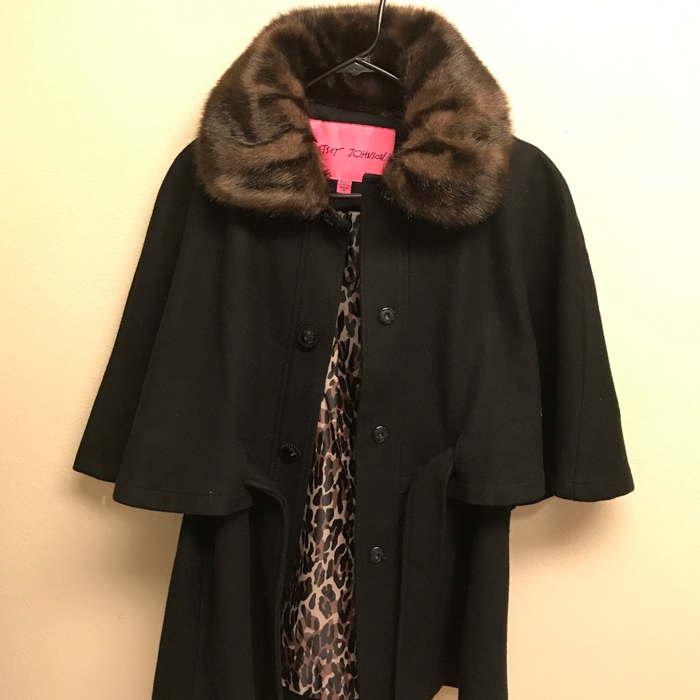 Betsy Johnson cold weather cape - barely used!