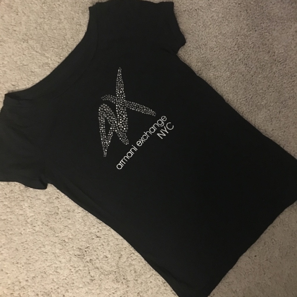 Armani Exchange Sequin Logo Tee