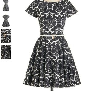 ModCloth Luck Be a Lady in Damask
