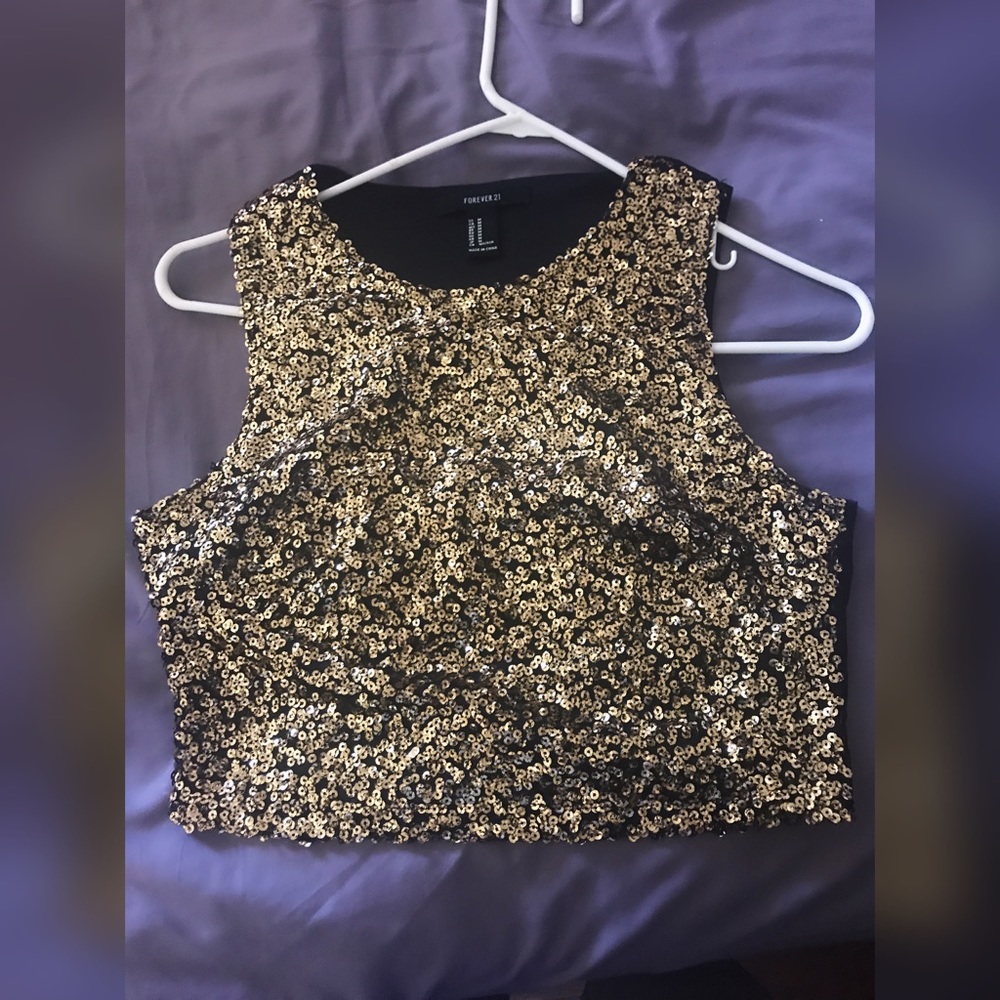 Sparkly crop top from forever 21!